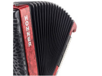 Hohner Bravo III 96 Silent Key Red Hohner Bravo III 96 Silent Key Red